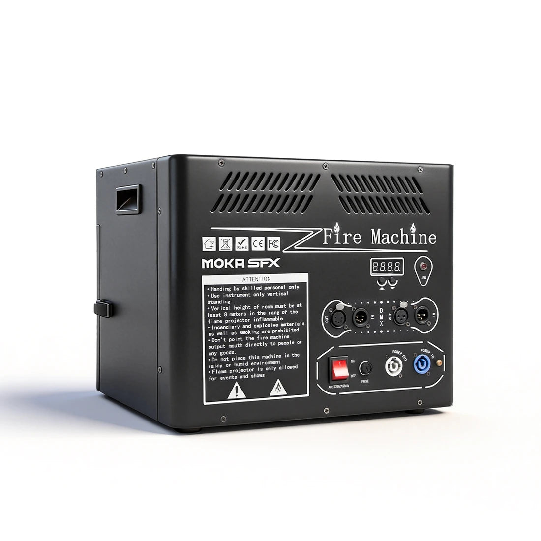 MOKA SFX H-E04 High Power 4-Head Single Shoot Flame Machine