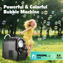 New 6 Hole Bubble Machine One-click Start Portable Bubble Maker