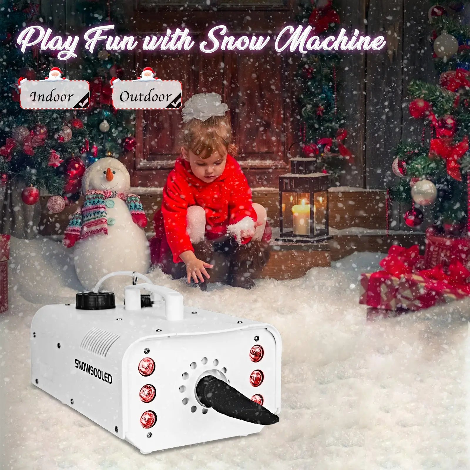 MOKA SFX MK-S08 900W LED White New Portable Snow Machine - MOKA