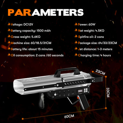 MOKA SFX F-100 New Fire Gun for Event 1-3 Meters