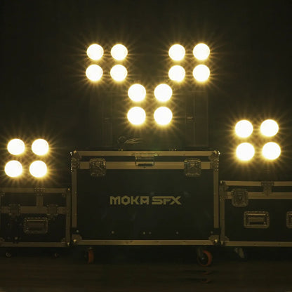 MOKA SFX P-15/P-19 Combinable 4-eye 4*100W 2 IN 1/3 IN 1 RGB LED COB Audience Light