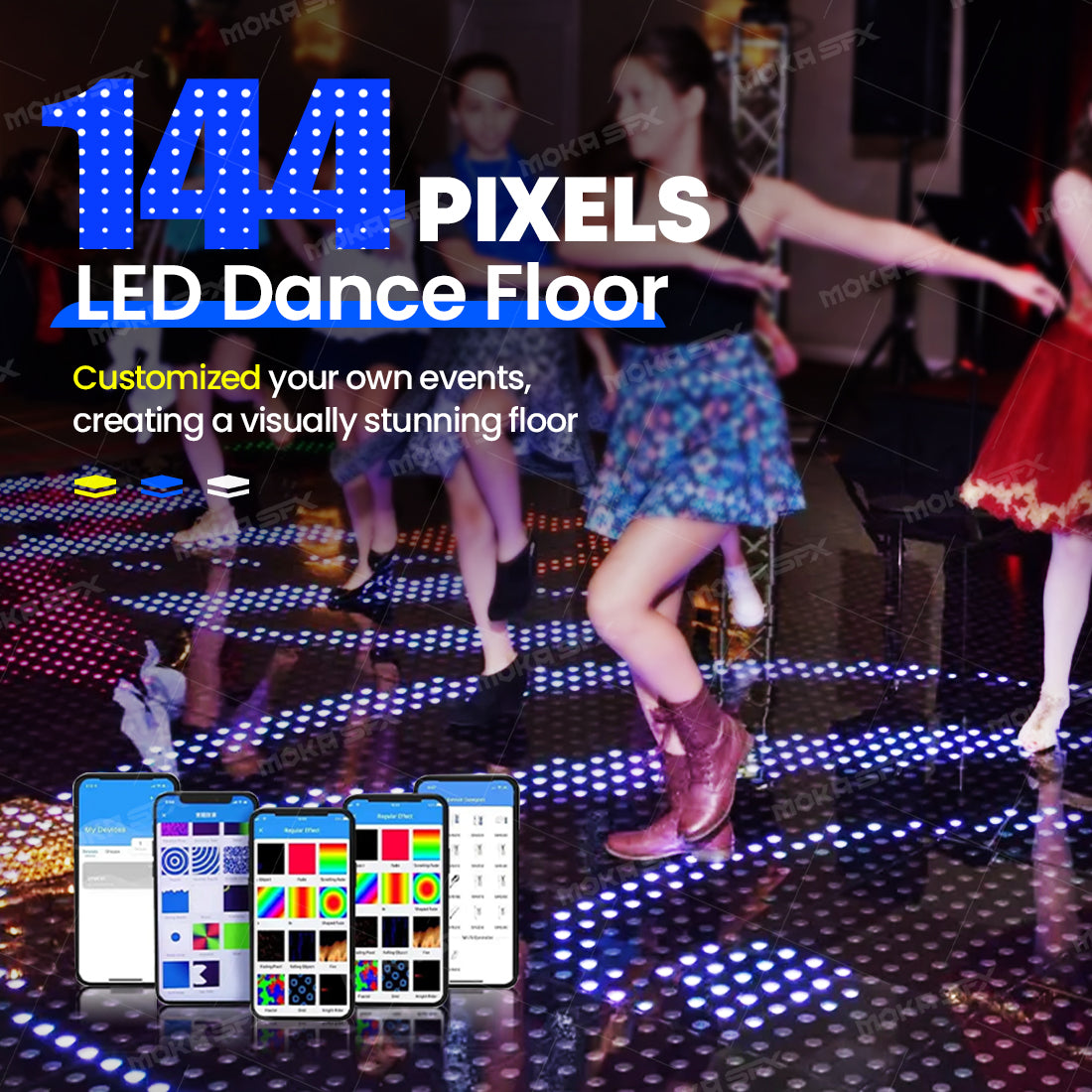 MOKA SFX MK-LD04C 144 (12*12) Pixel Digital Interactive LED Wired