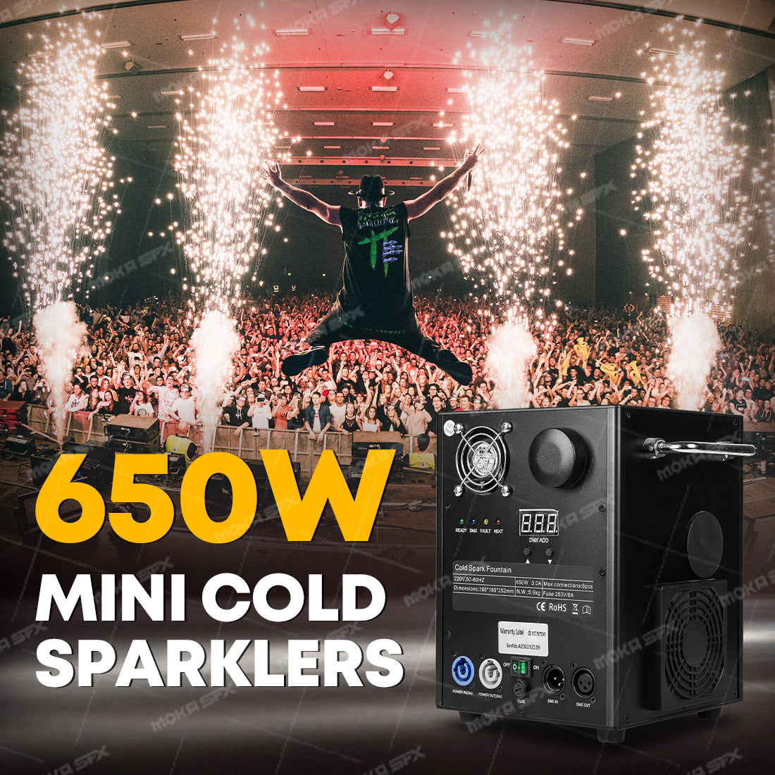 MOKA SFX MK-E15 MINI 650W Cold Spark Machine