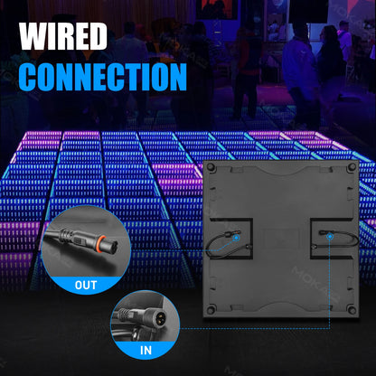 MOKA SFX MK-LD03C Wired 3D Infinite Abyss Mirror LED Dance Floor