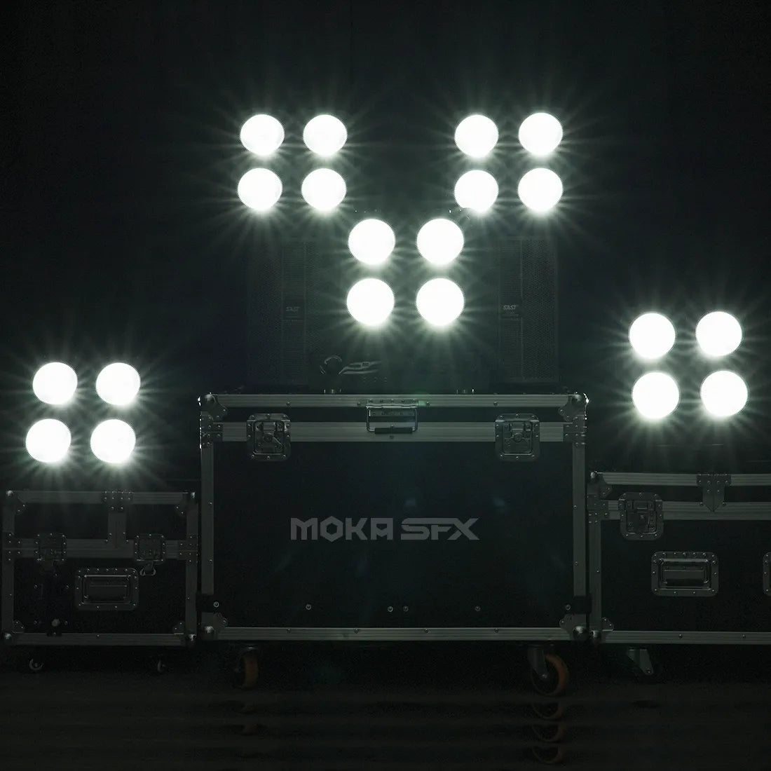 MOKA SFX P-15/P-19 Combinable 4-eye 4*100W 2 IN 1/3 IN 1 RGB LED COB Audience Light