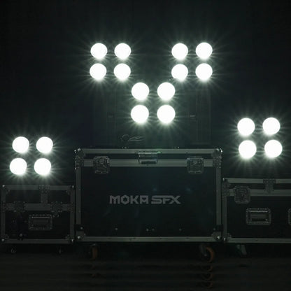 MOKA SFX P-15/P-19 Combinable 4-eye 4*100W 2 IN 1/3 IN 1 RGB LED COB Audience Light