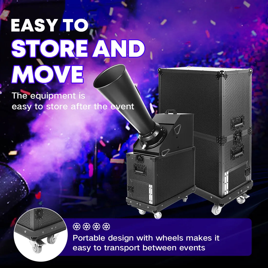 Dmx Confetti Machine DMX CO2 Confetti Cannon Blaster – MK-CN05A | MOKA SFX – MOKA SFX