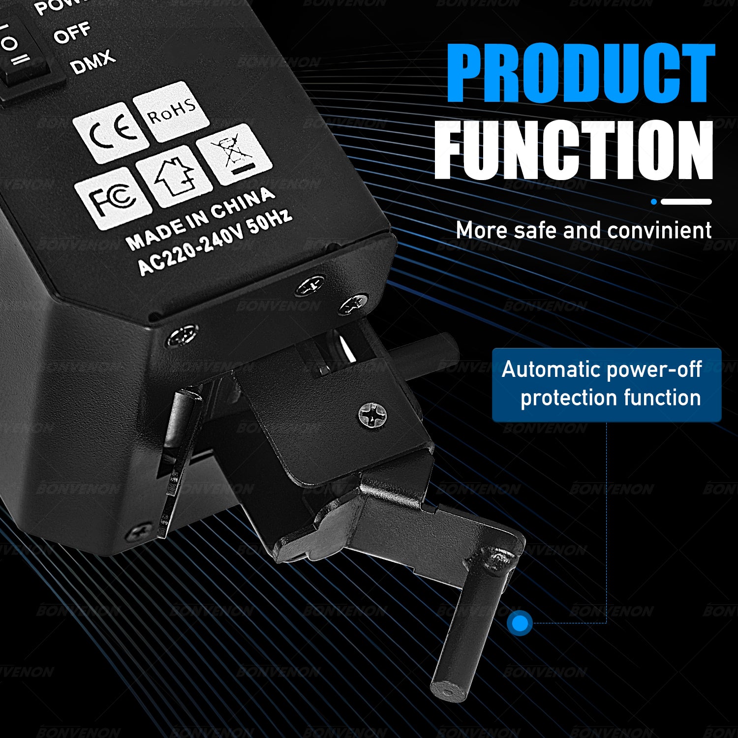 MOKA MK-PD01 Curtain Power Drop Machine DMX Powercon Stage