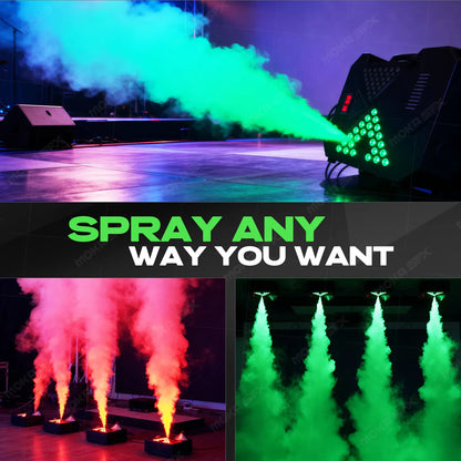 MOKA SFX MK-F01 1500w Powerful Smoke Machine 24*3W  Rgb Led Fogger Machine
