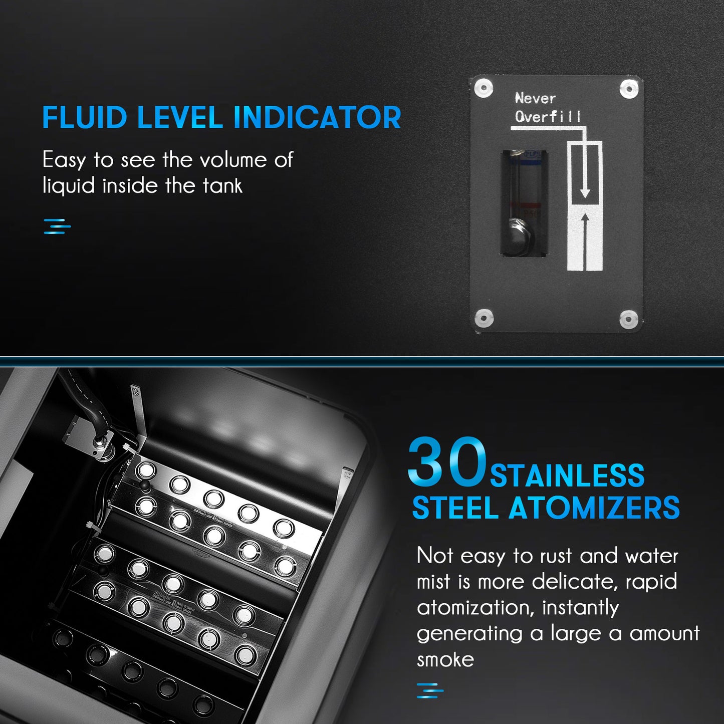 MOKA SFX MK-F18A 3000W Dual Outputs Low Lying Fog Machine Water Base
