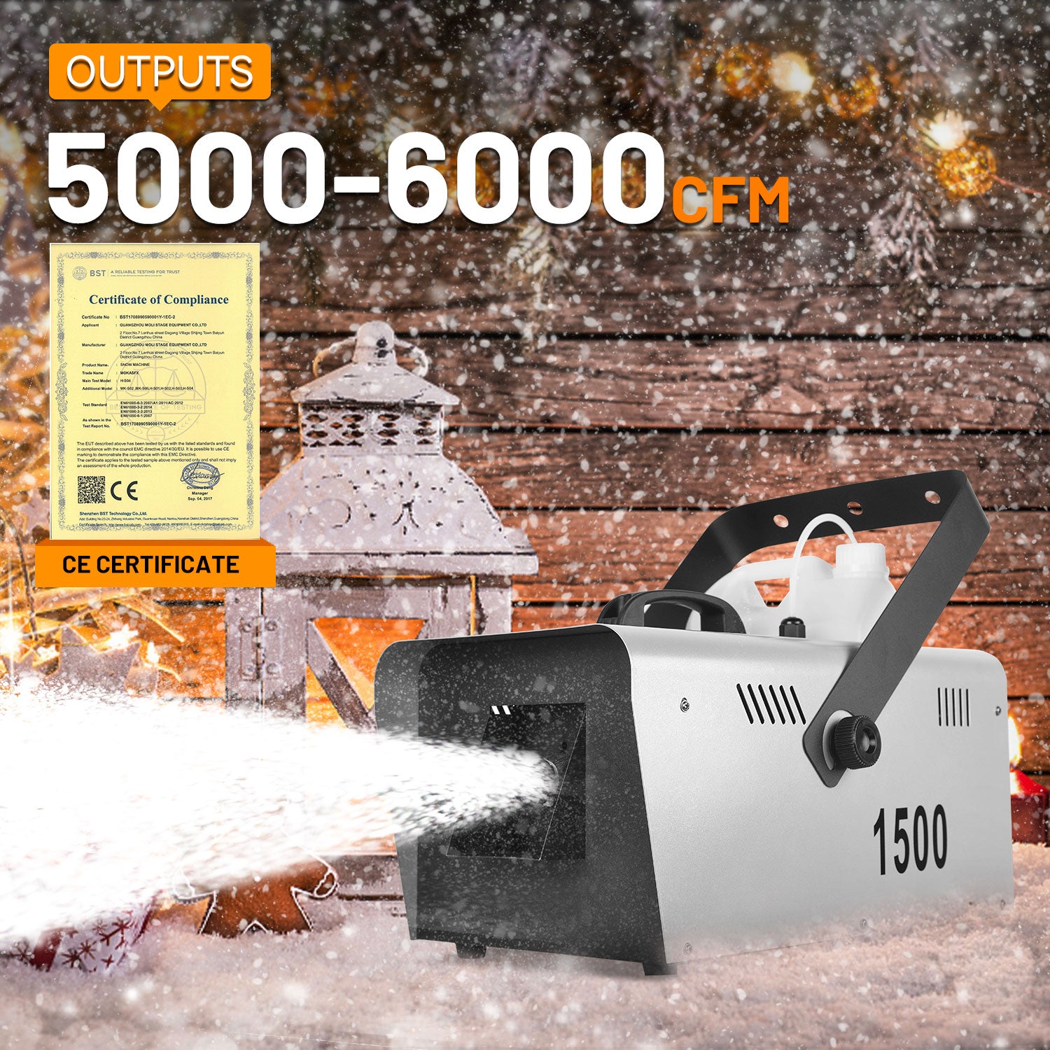 MOKA SFX MK-S02 1500W Remote Control Snow Mchine - MOKA SFX – MOKA SFX