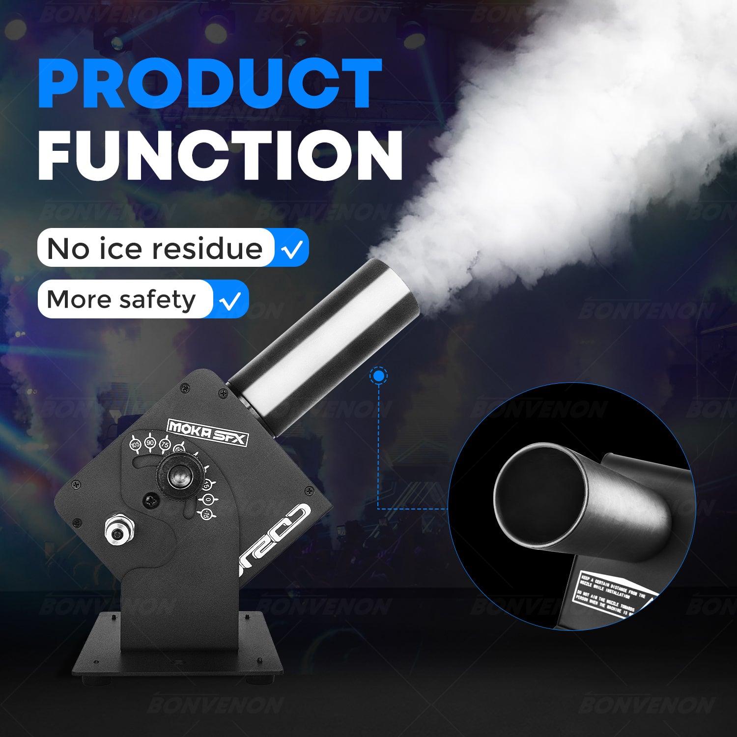 MOKA SFX H-C01 No Residue Ajustable angle Co2 Jet Machine - MOKA