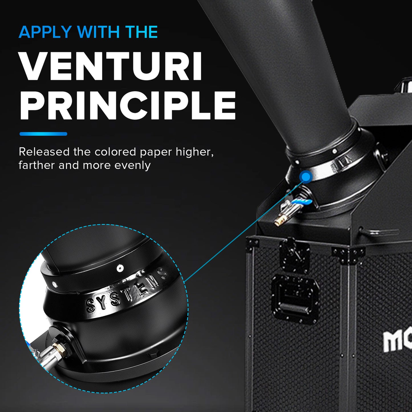 MOKA SFX MK-CN05 Manual Control Professional CO2 Confetti Machine