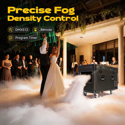 MOKA SFX MK-F18A 3000W Dual Outputs Low Lying Fog Machine Water Base