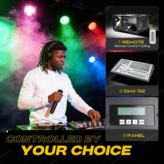 MOKA SFX MK-F23 1200W Silent Haze Machine with Flight Case