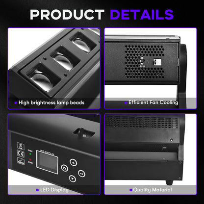 MOKA SFX 6×40W RGBW 4IN1 EPL Zoom Pixel Beam Bar Light Dj Party Club Stage Event
