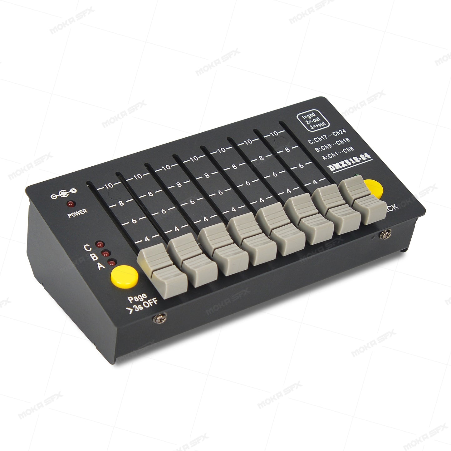 MOKA SFX MK-CS23 Mini Battery DMX Console 24CHs Battery Controller