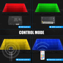 MOKA SFX MK-LD03 Dance Floor Stage Light with Flight Case Wired Infinite Abyss 3D LED Dance Floor with Flight Case