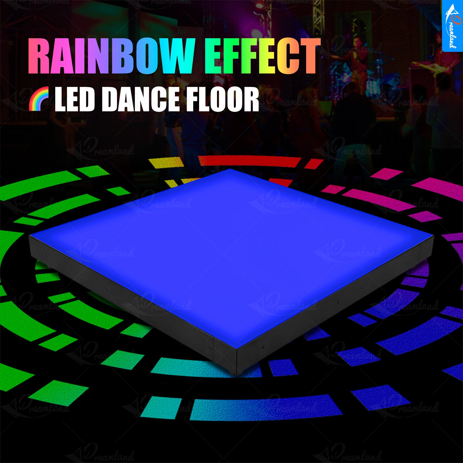 MOKA SFX MK-LD02 Matte Rainbow Magnet Led Dance Floor Wedding for