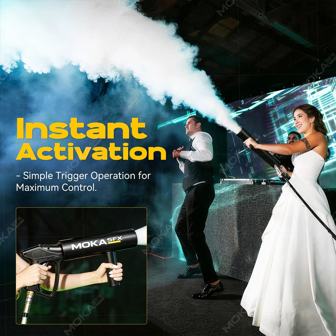 Mini Handheld CO2 Jet DJ Gun – MK-C07 | MOKA SFX – MOKA SFX