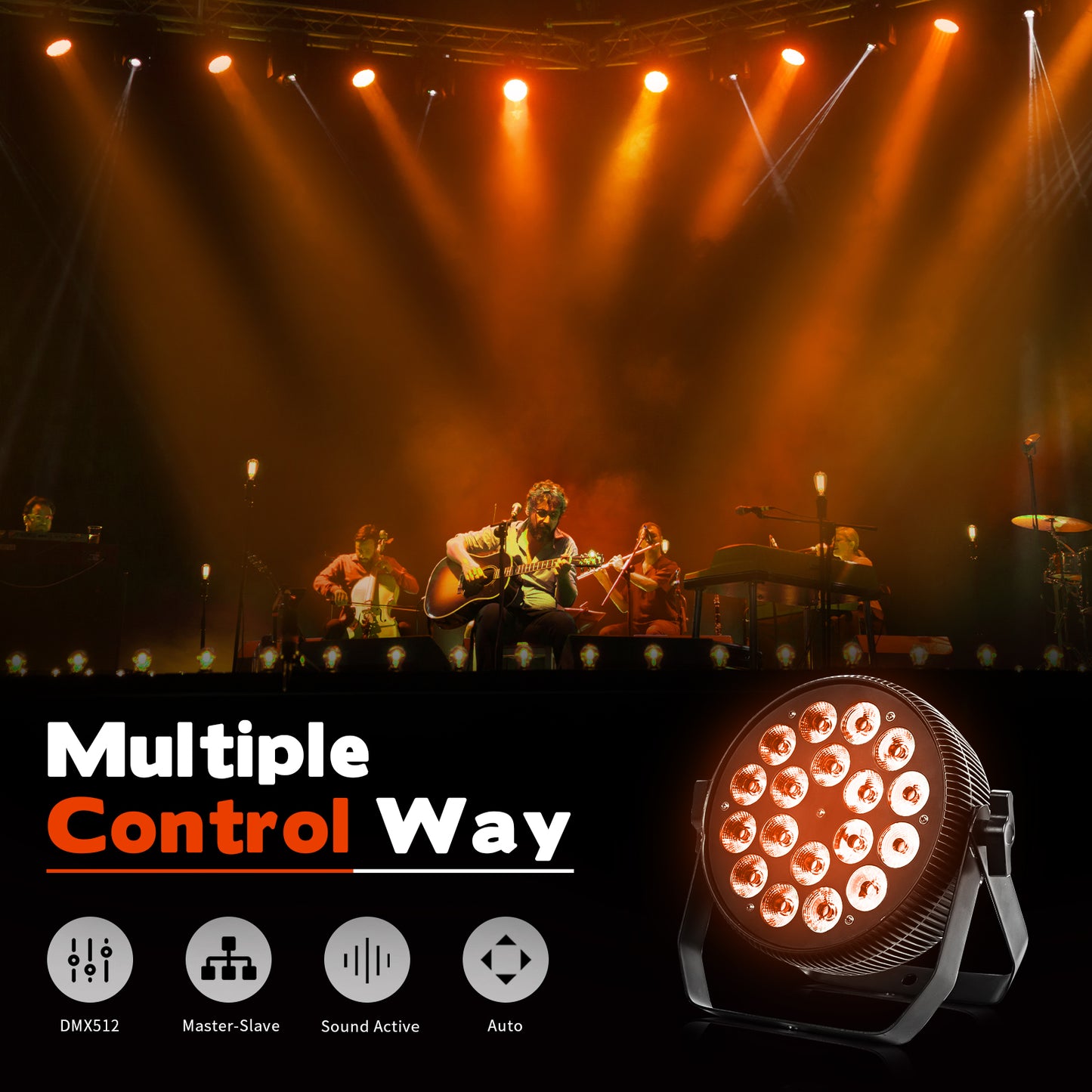 MOKA SFX P-12 RGBWA+UV / P-12A RGBA Ultra-Thin LED Par Light