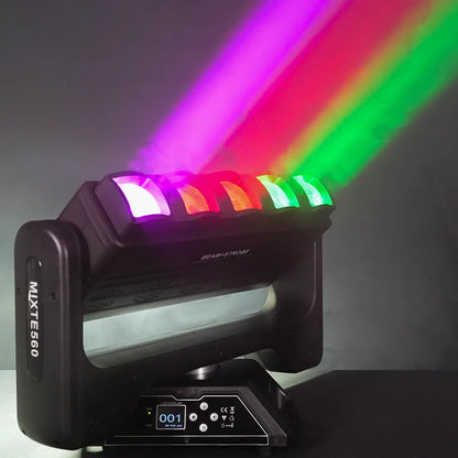 MOKA SFX EPL 560 Infinite 5×60W RGBW Zoom Pixel Beam Wash Strobe Bar LED Moving Head Light