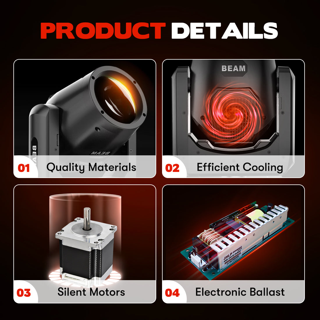MOKA SFX EPR MINI 230 7R Moving Beam Head 230W Sharpy Light