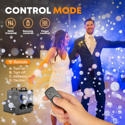 MOKA SFX MK-B13A LED Waterproof Double Head Bubble Fog Machine Plastic Body