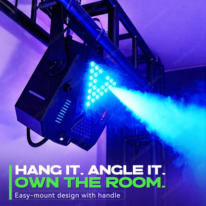 MOKA SFX MK-F01 1500w Powerful Smoke Machine 24*3W  Rgb Led Fogger Machine