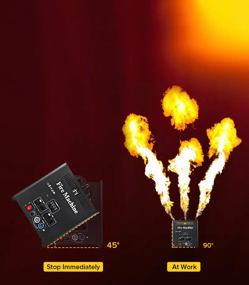 Triple Ways 3-head Flame Machine - H-E03 | MOKA SFX – MOKA SFX
