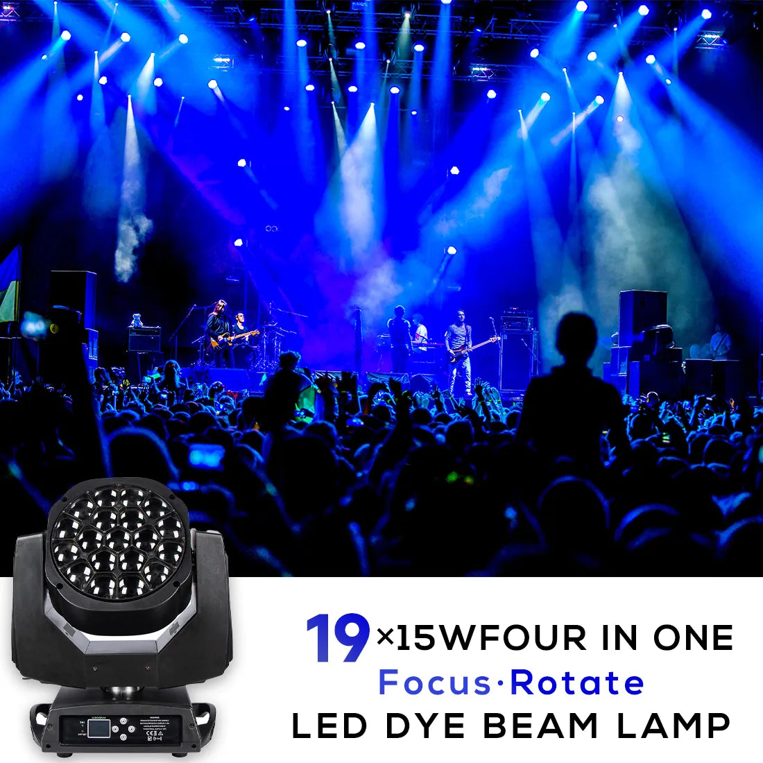 MOKA SFX 19x15W Bee Eyes K10 Moving Head Light