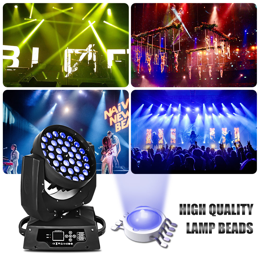 Moka SFX-Mobile 36x10w Led Stage Light 4 In 1 RGBW DJ Equipment