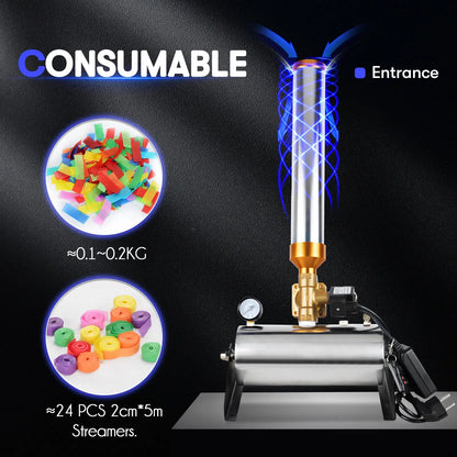 MOKA SFX MK-CN02 Remote Control Mini Streamer Air Confetti Cannon Machine MOKA SFX