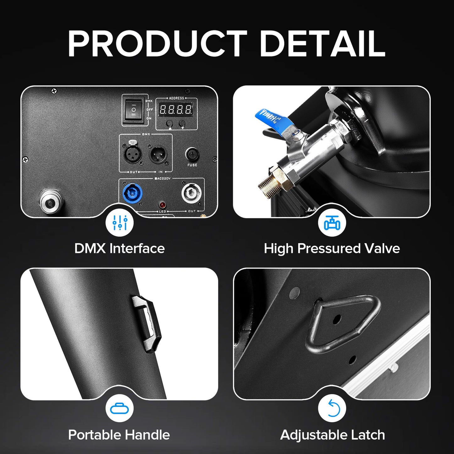 MOKA SFX MK-CN05 Manual Control Professional CO2 Confetti Machine