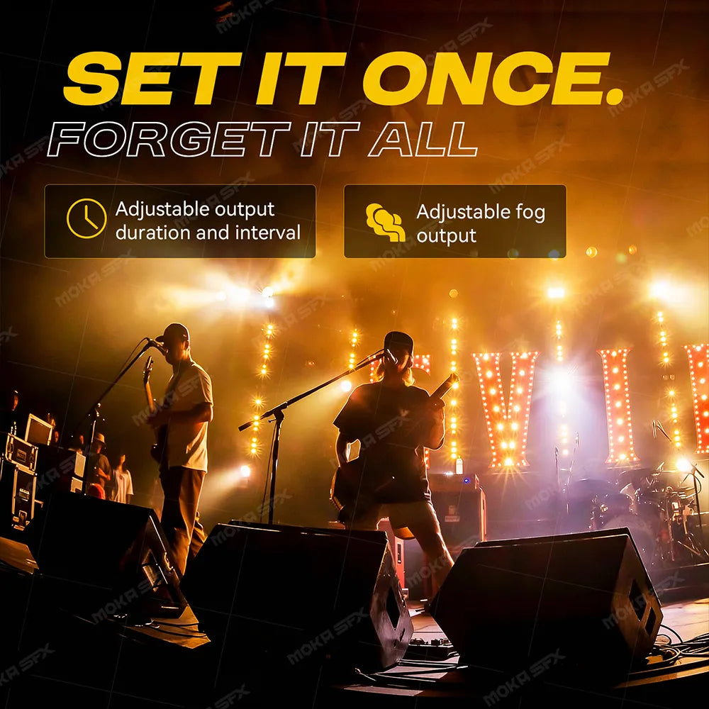 MOKA SFX MK-F23  Silent Haze Machine 1200W Professional Fog Machine with Flight Case