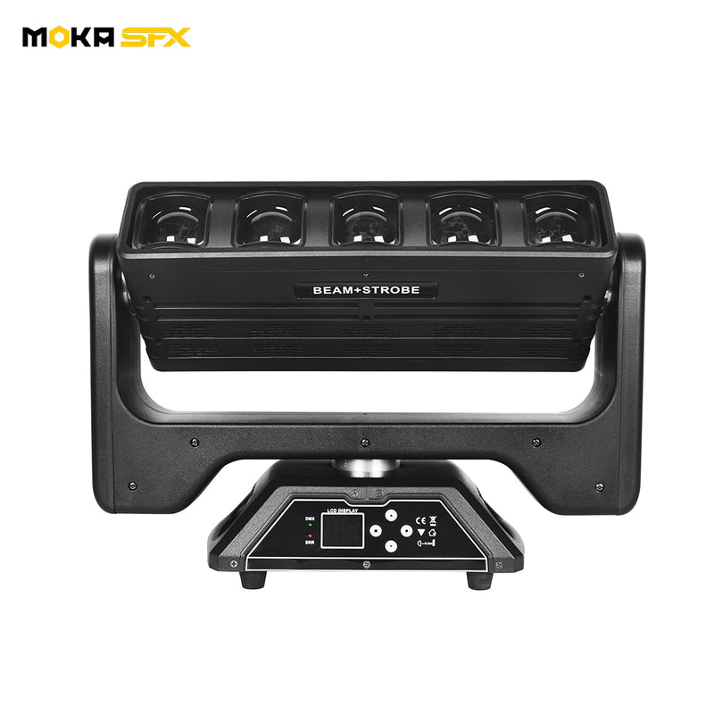 MOKA SFX EPL 560 Infinite 5×60W RGBW Zoom Pixel Beam Wash Strobe Bar LED Moving Head Light