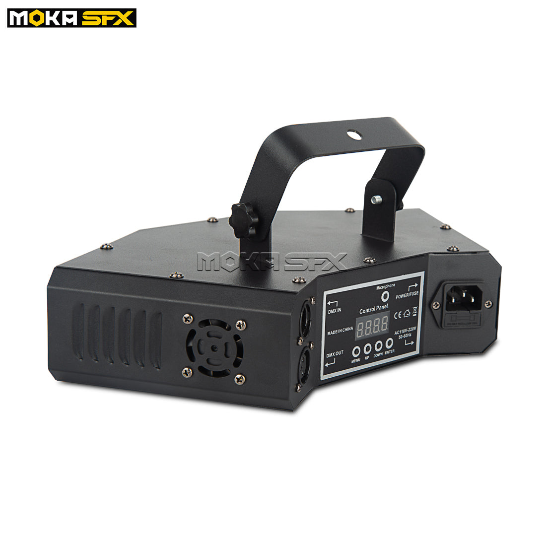 MOKA SFX 6 Eyes Scanning Dj Light Patterns Laser RGB Phase Disco Beam Light Control Voice KTV Lighting