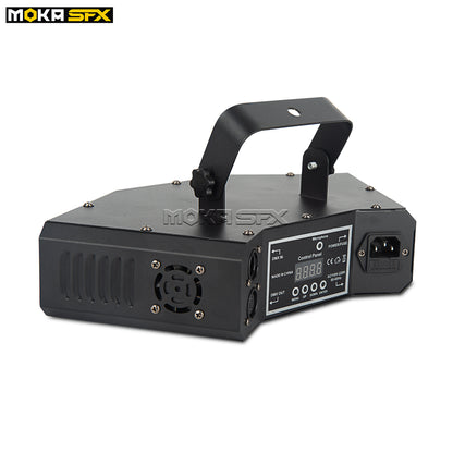MOKA SFX 6 Eyes Scanning Dj Light Patterns Laser RGB Phase Disco Beam Light Control Voice KTV Lighting