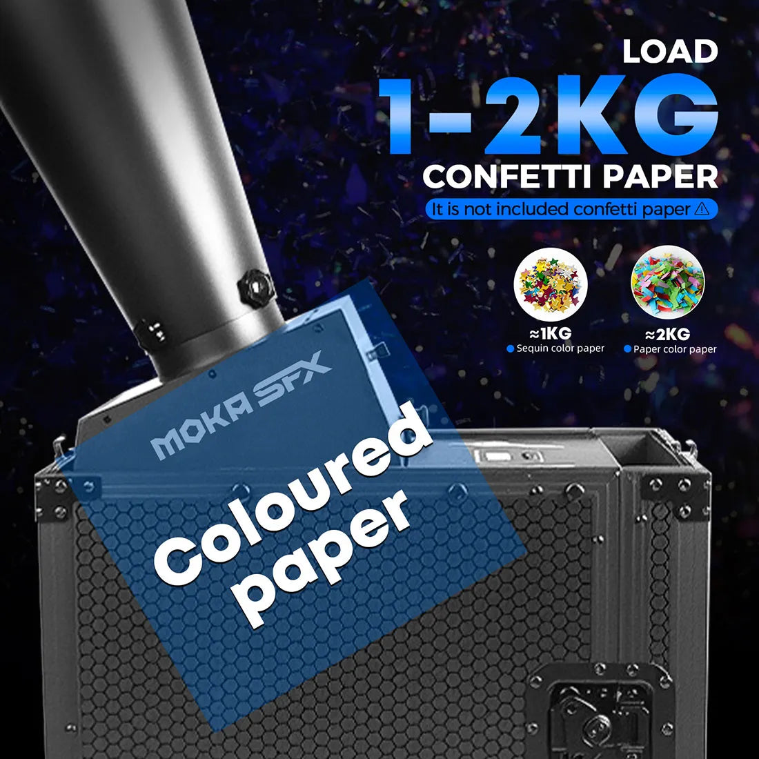 コマンダーパーティー　プロモfoil MOKA SFX MK-CN05A CO2 Confetti Cannon DMX Control Powerful