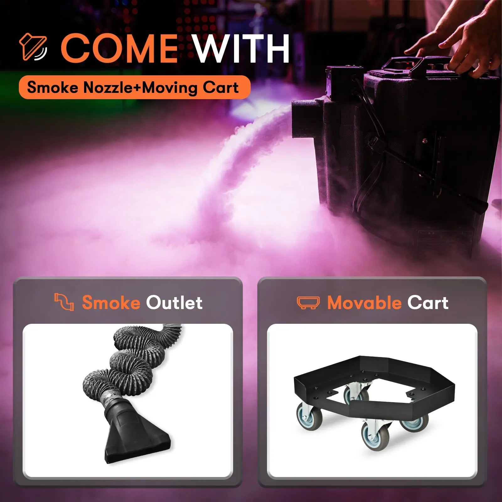 MOKA SFX MK-F13 3500W Low Lying Dry Ice Fog Machine MOKA SFX