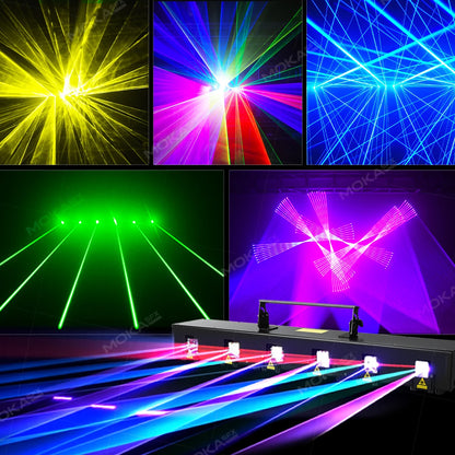 MOKA SFX MK-LS09 6 Eyes Full Color Animation Laser Lights
