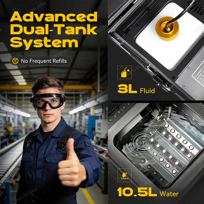 MOKA SFX MK-F18A 3000W Dual Outputs Low Lying Fog Machine Water Base