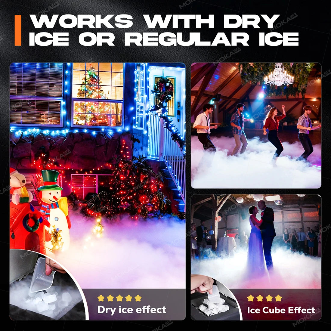 MOKA SFX ICE700 Low Lying Fog Machine with Dry Ice Compatibility
