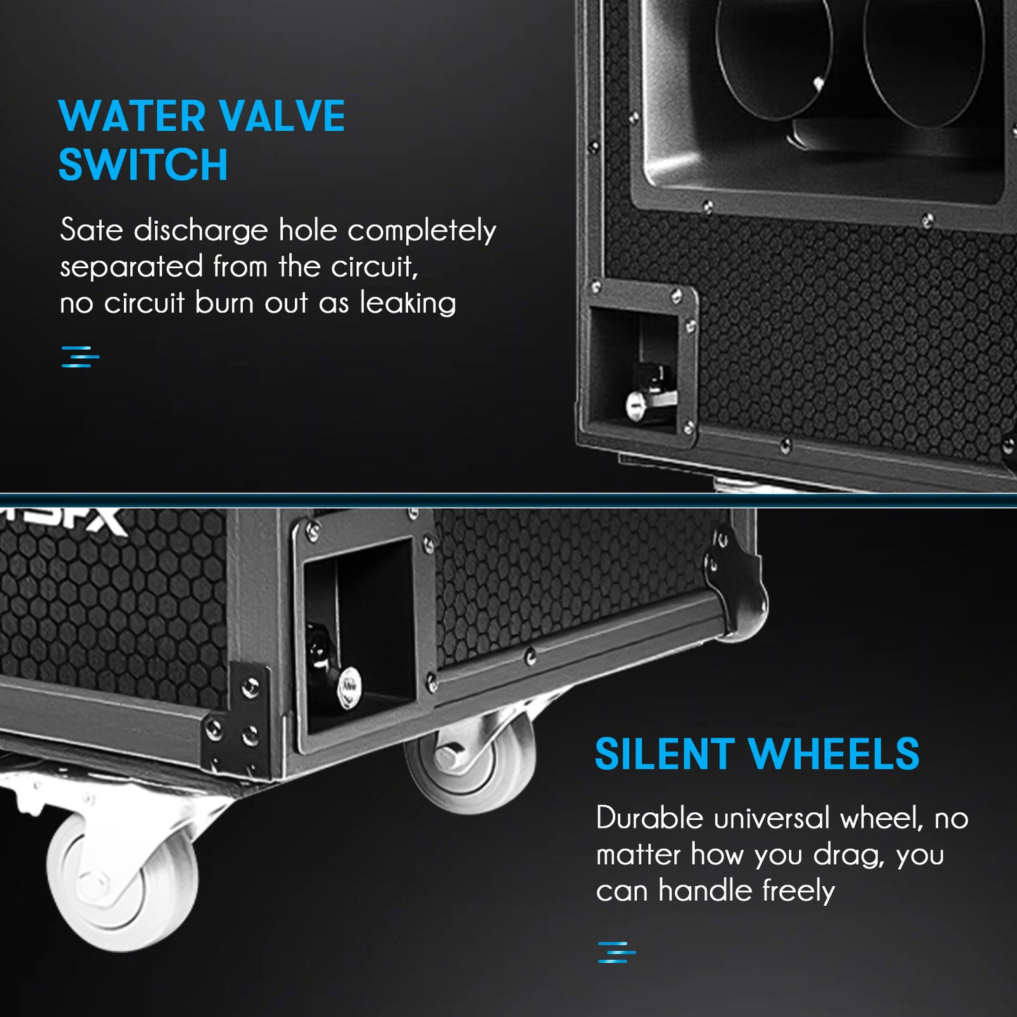 MOKA SFX MK-F18A 3000W Dual Outputs Low Lying Fog Machine Water Base