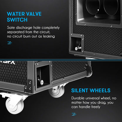 MOKA SFX MK-F18A 3000W Dual Outputs Low Lying Fog Machine Water Base