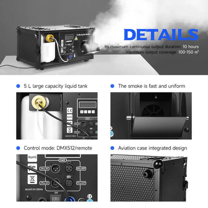 MOKA SFX MK-F20 1200W Morning Mist Haze Machine