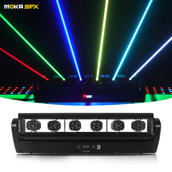 MOKA SFX MK-LS06 Proyector de luz láser oscilante de 6 ojos