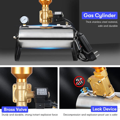 MOKA SFX MK-CN02 Remote Control Mini Streamer Air Confetti Cannon Machine MOKA SFX