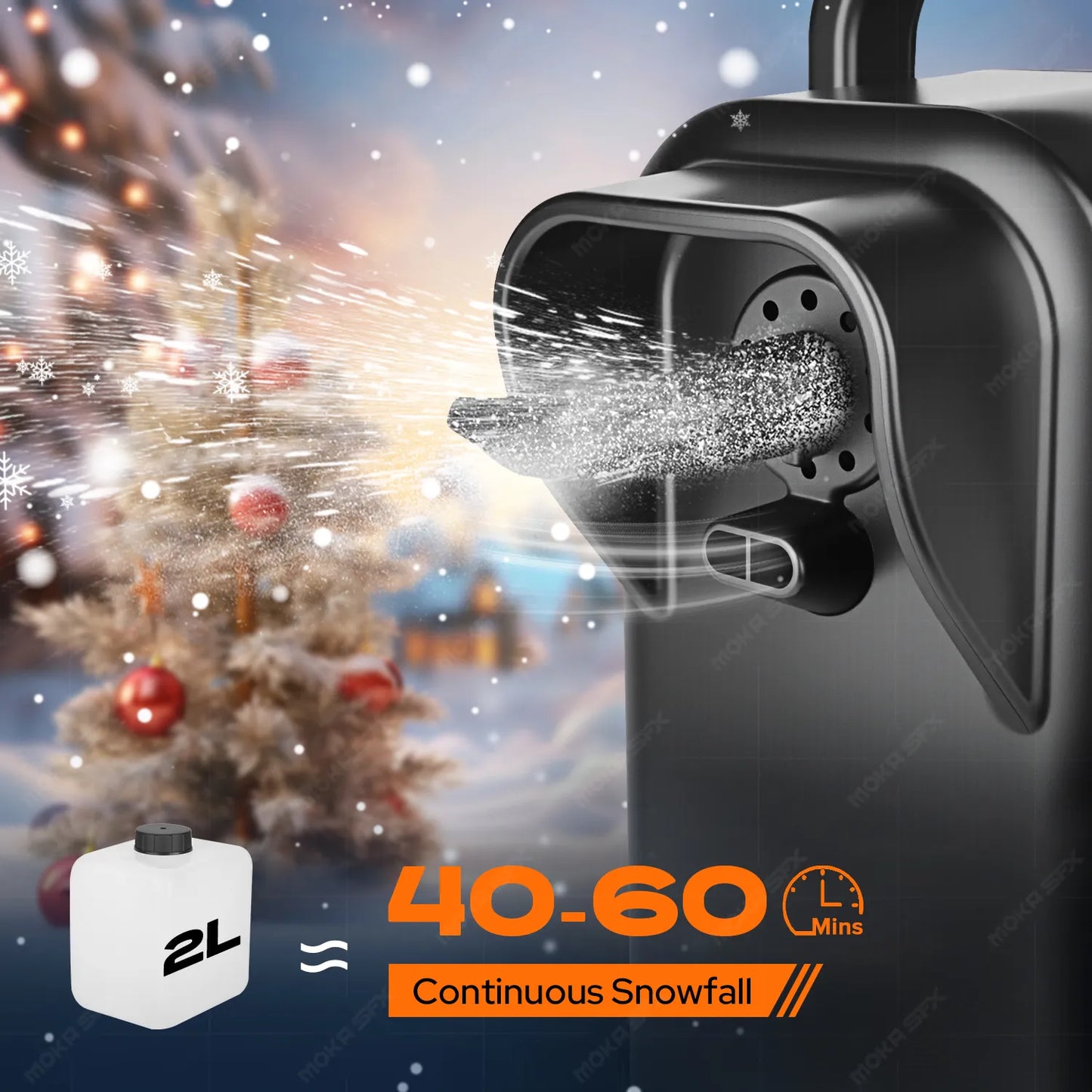 MOKA SFX Portable Remote Control Silent Snow Machine