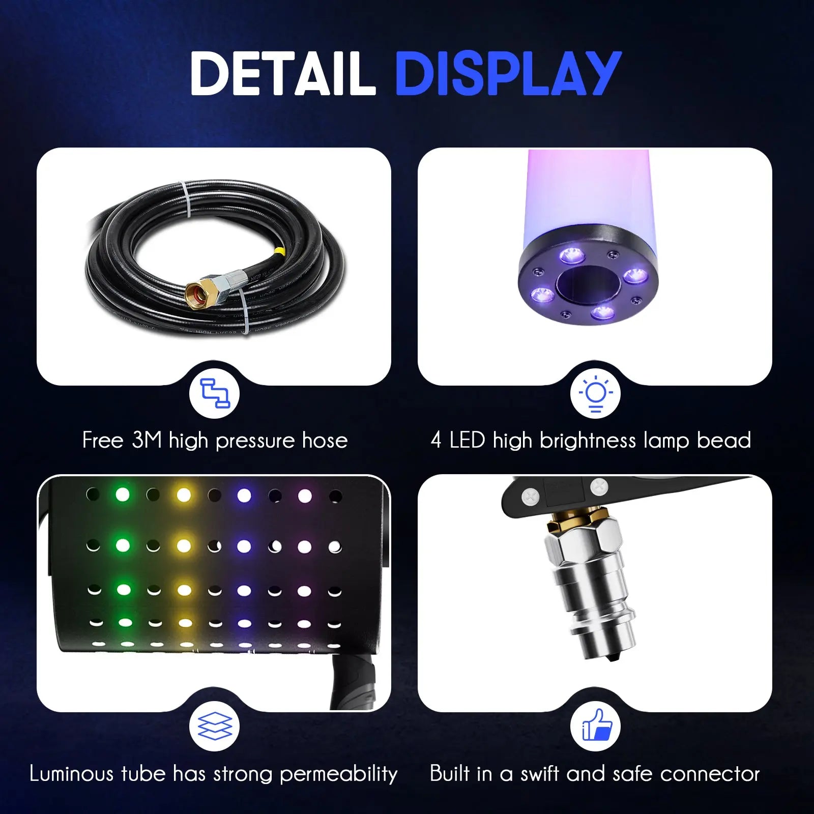 MOKA SFX MK-C05 Led Confetti Cannon Machine MOKA SFX
